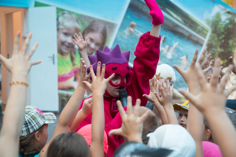 Голубой Лев посетил детский лагерь«Звездный»