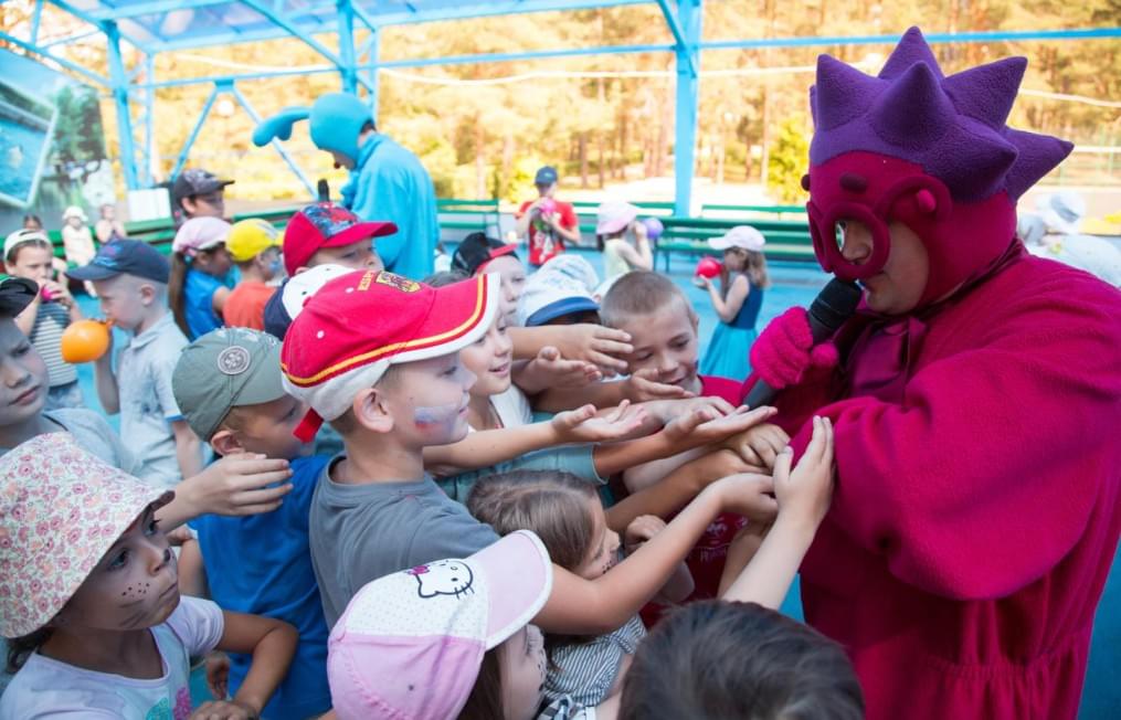 Голубой Лев посетил детский лагерь«Звездный»