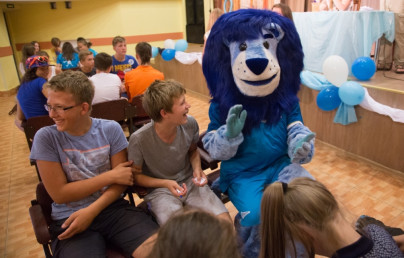 Голубой Лев посетил детский лагерь«Звездный»