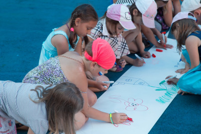 Голубой Лев посетил детский лагерь«Звездный»