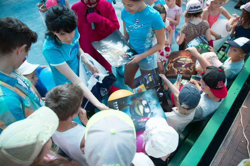 Голубой Лев посетил детский лагерь«Звездный»