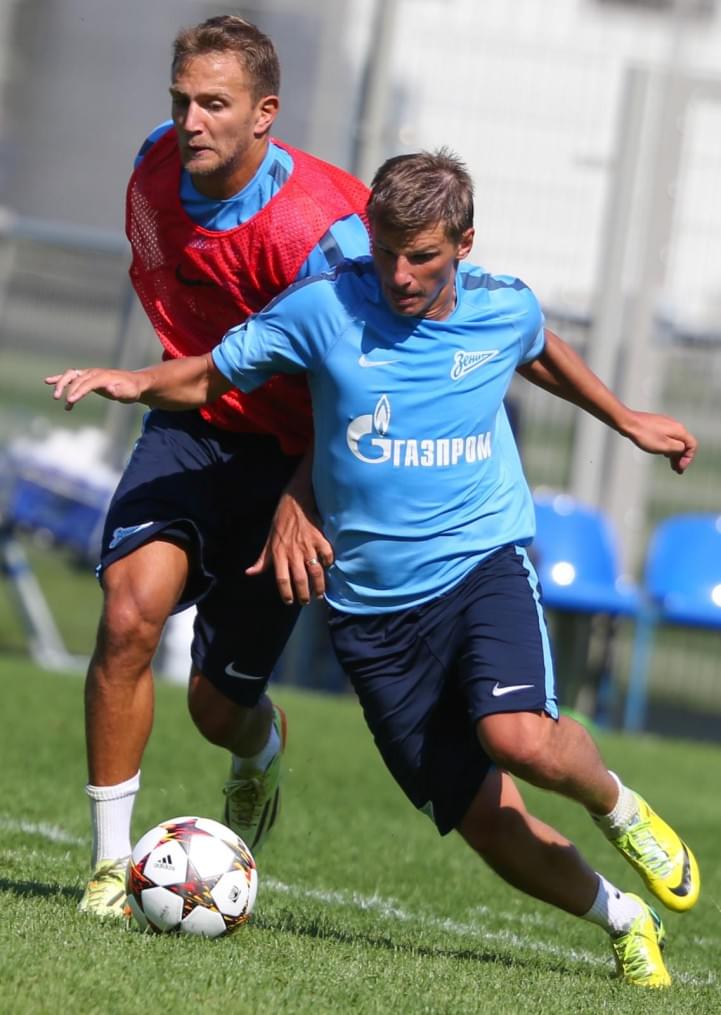 Эсекиэль Гарай, первая тренировка в «Зените»