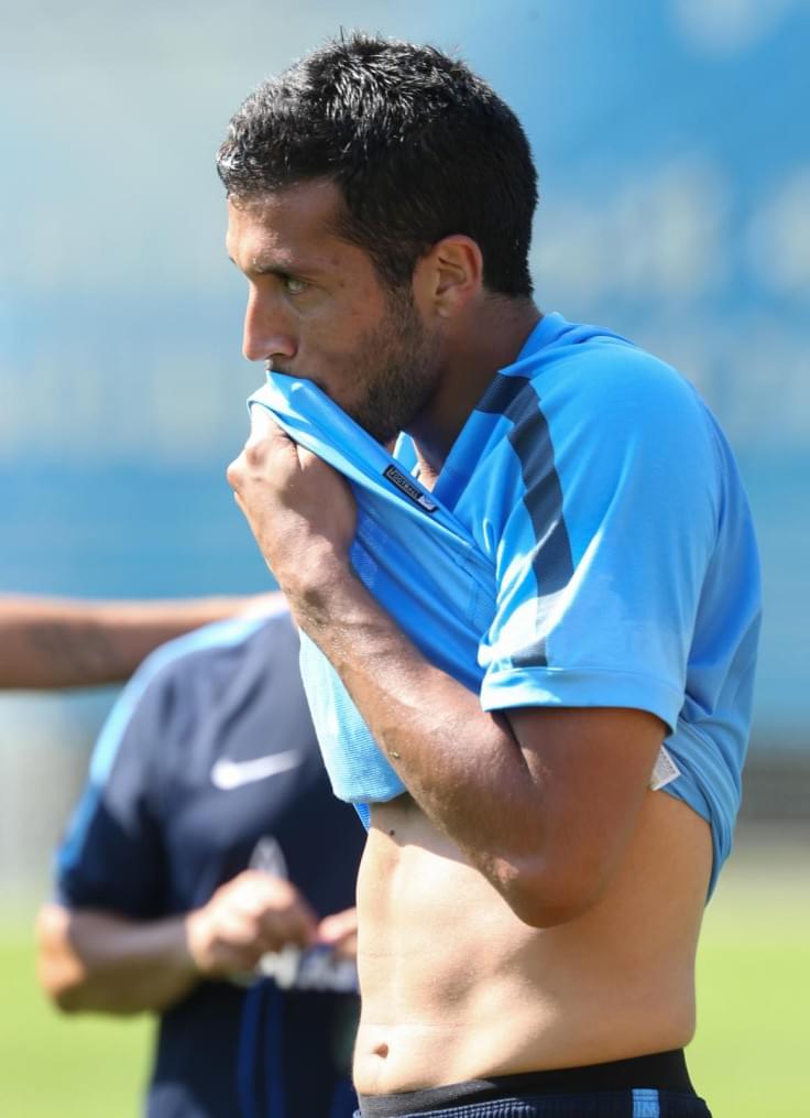 Эсекиэль Гарай, первая тренировка в «Зените»