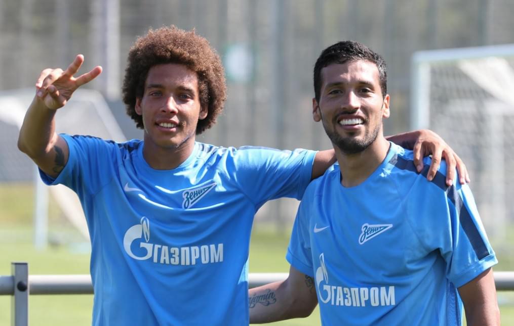 Эсекиэль Гарай, первая тренировка в «Зените»