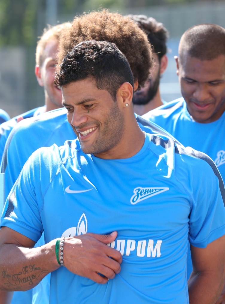 Эсекиэль Гарай, первая тренировка в «Зените»