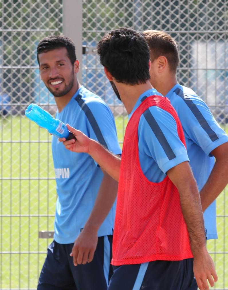 Эсекиэль Гарай, первая тренировка в «Зените»