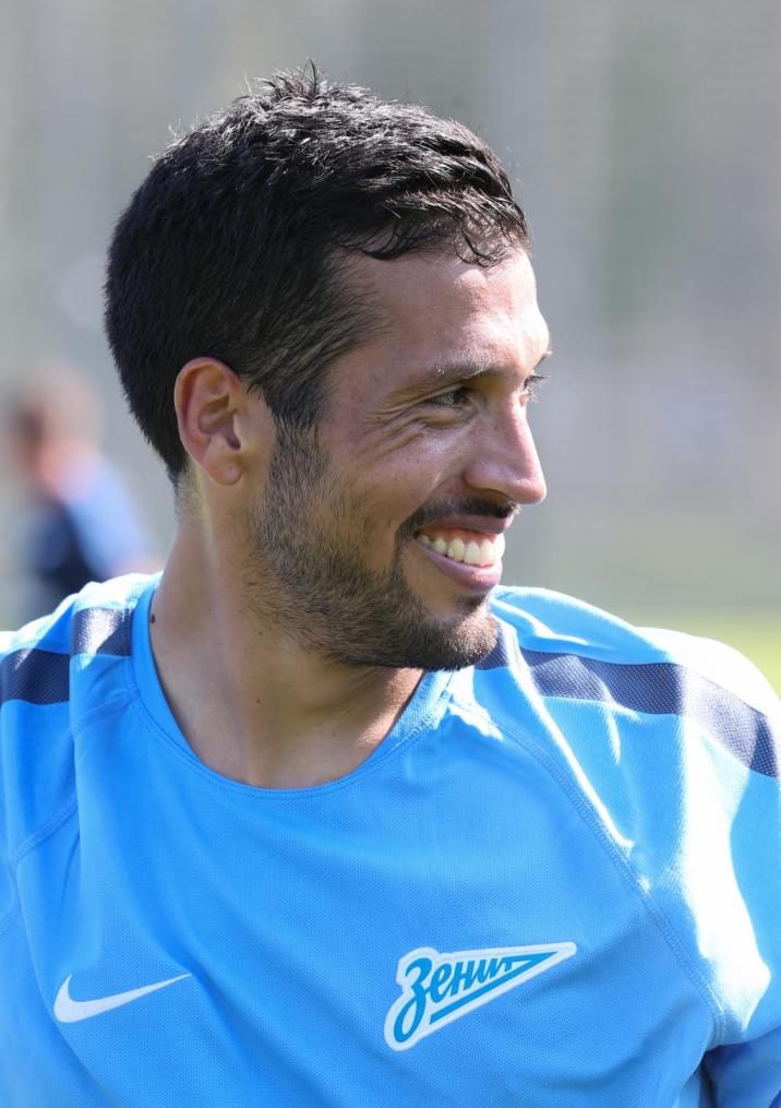 Эсекиэль Гарай, первая тренировка в «Зените»