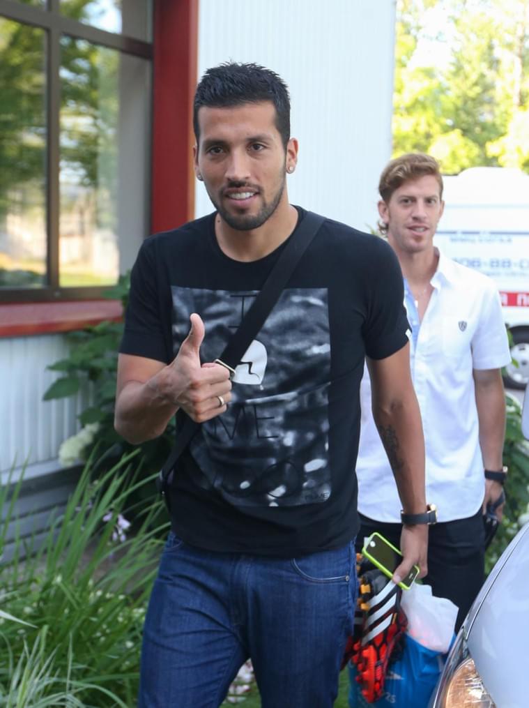 Эсекиэль Гарай, первая тренировка в «Зените»