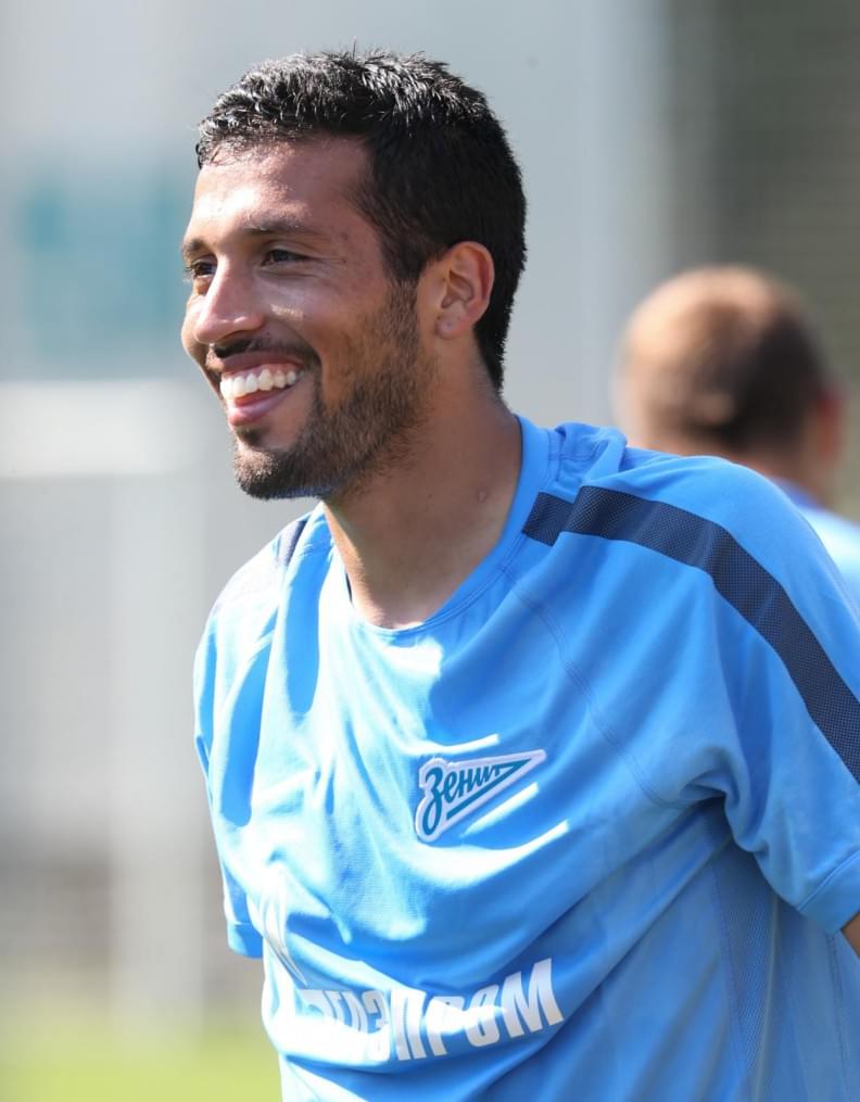 Эсекиэль Гарай, первая тренировка в «Зените»