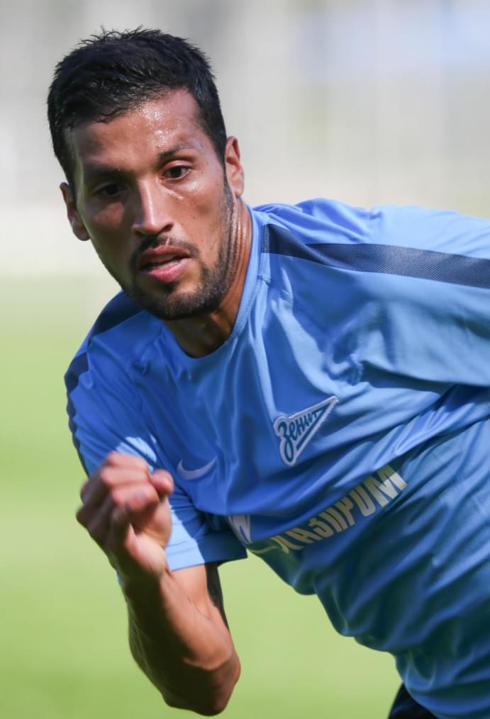 Эсекиэль Гарай, первая тренировка в «Зените»