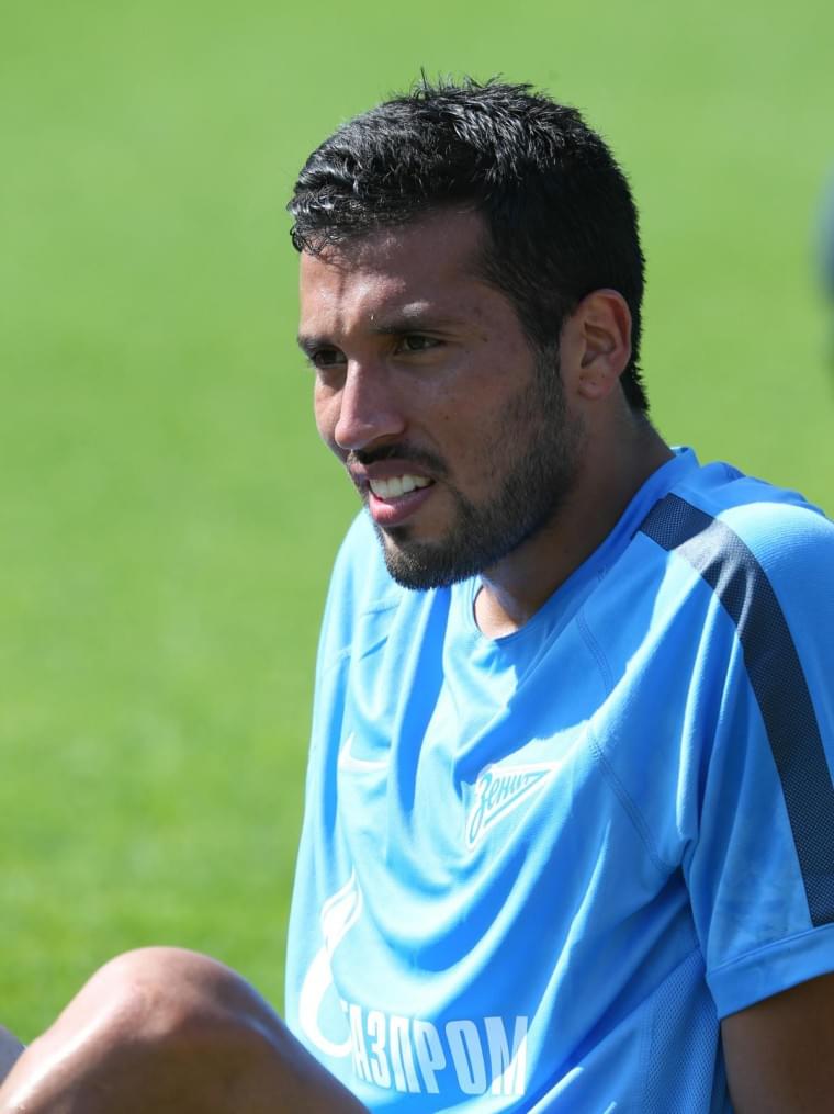 Эсекиэль Гарай, первая тренировка в «Зените»