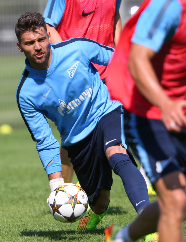 Эсекиэль Гарай, первая тренировка в «Зените»