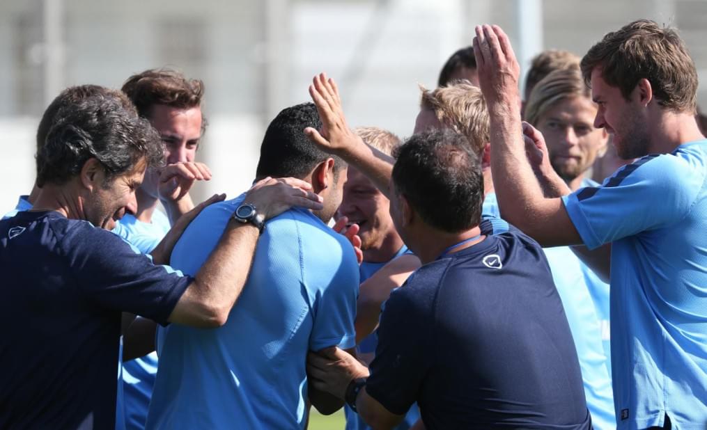 Эсекиэль Гарай, первая тренировка в «Зените»