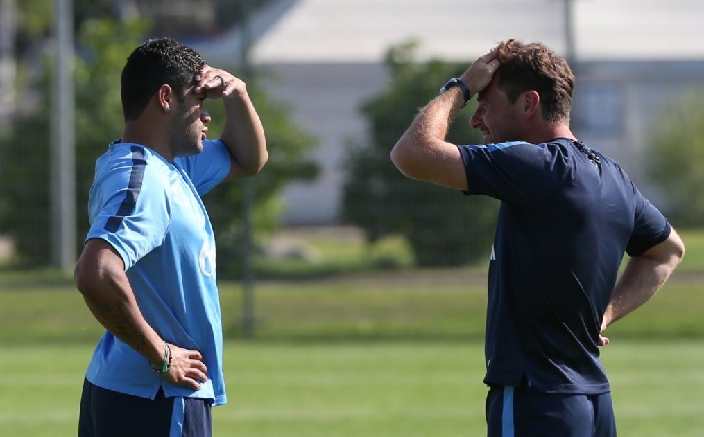 Эсекиэль Гарай, первая тренировка в «Зените»