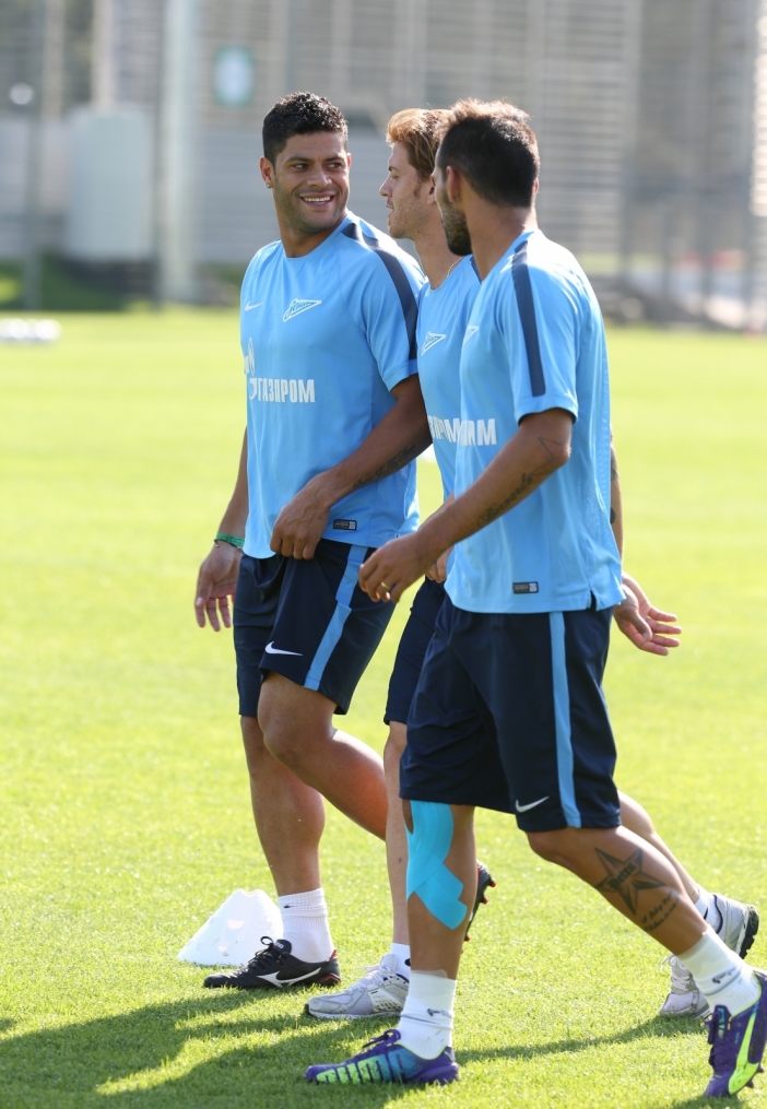 Эсекиэль Гарай, первая тренировка в «Зените»