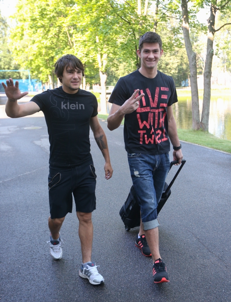 Эсекиэль Гарай, первая тренировка в «Зените»