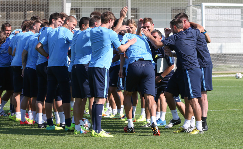 Эсекиэль Гарай, первая тренировка в «Зените»