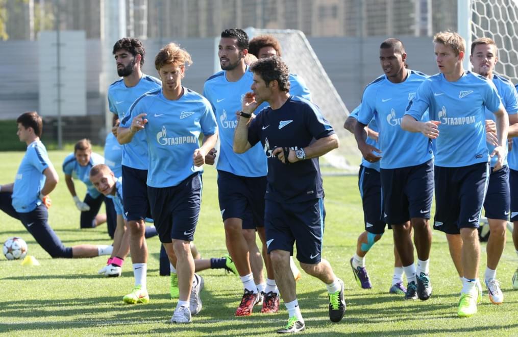 Эсекиэль Гарай, первая тренировка в «Зените»