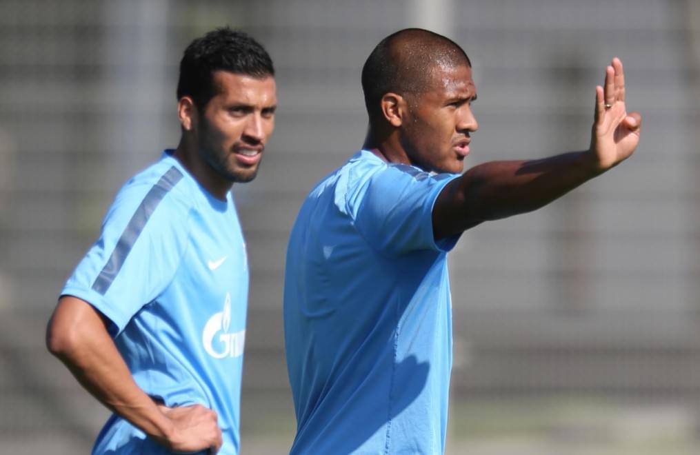 Эсекиэль Гарай, первая тренировка в «Зените»