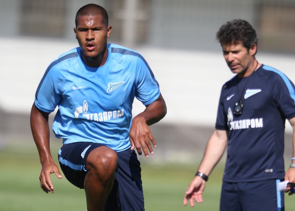 Эсекиэль Гарай, первая тренировка в «Зените»
