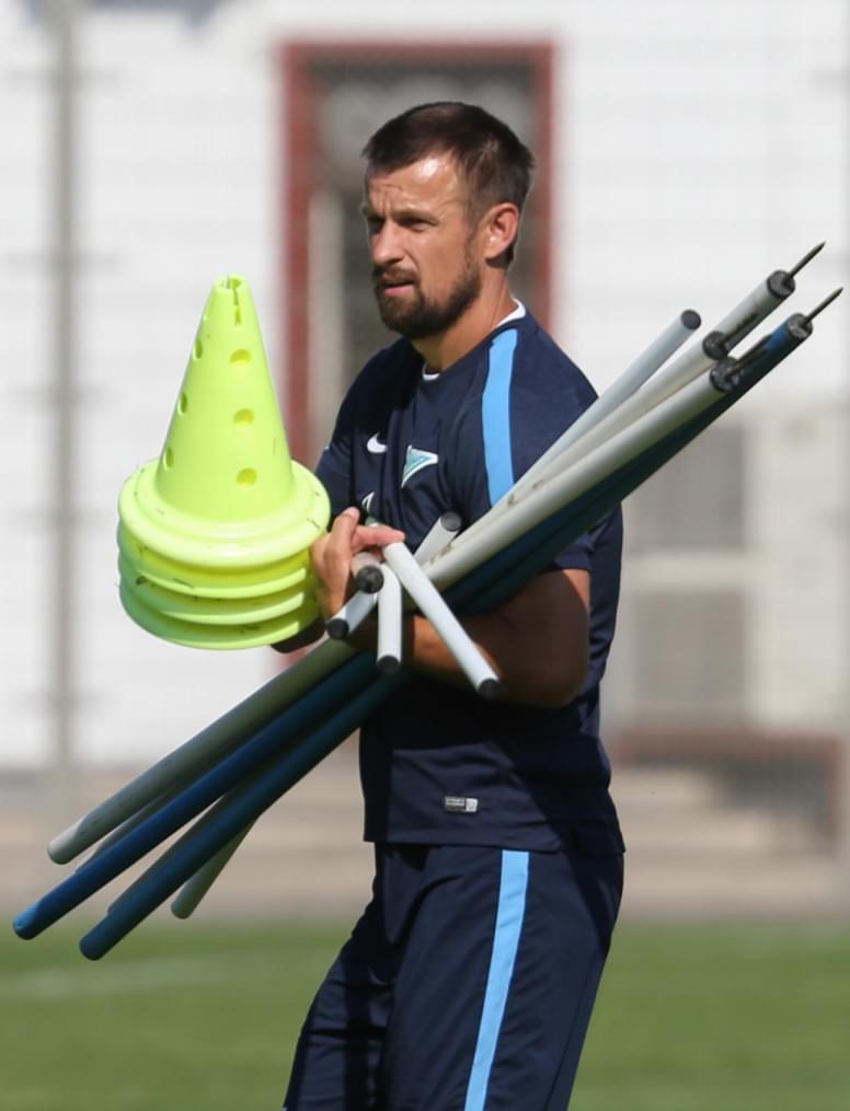 Эсекиэль Гарай, первая тренировка в «Зените»