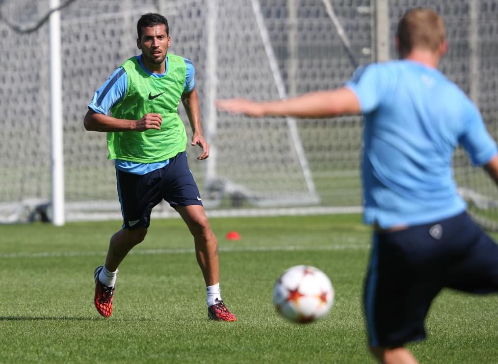 Эсекиэль Гарай, первая тренировка в «Зените»