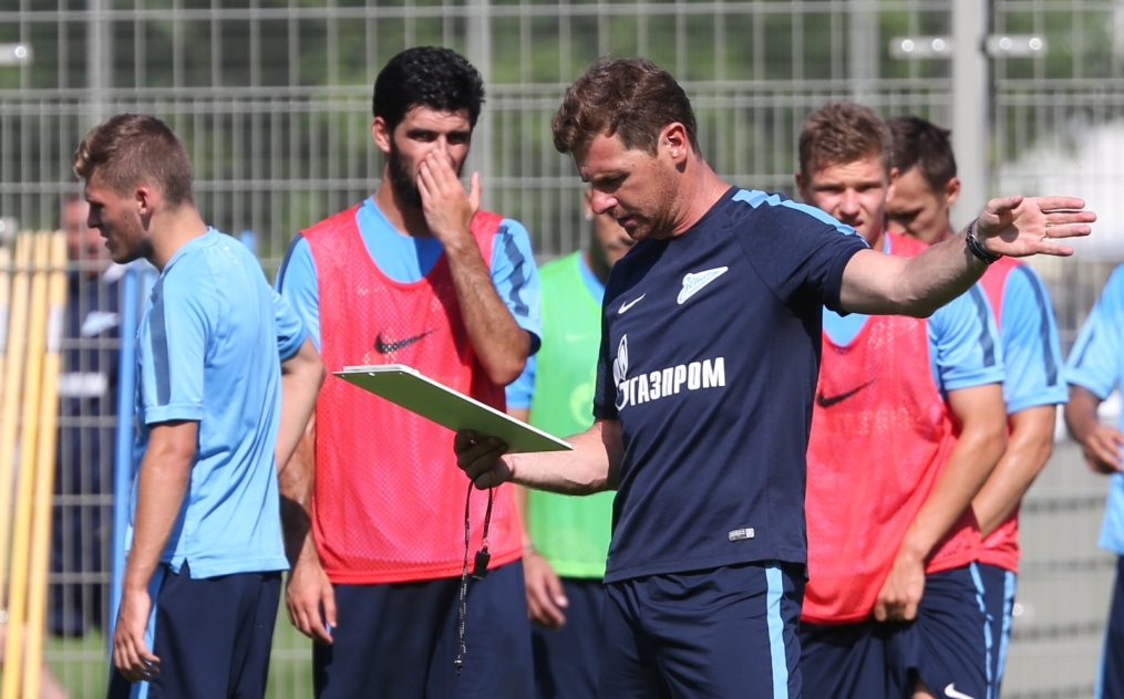 Эсекиэль Гарай, первая тренировка в «Зените»