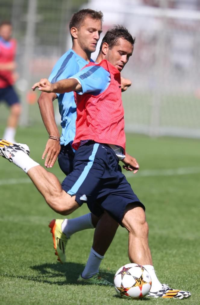 Эсекиэль Гарай, первая тренировка в «Зените»