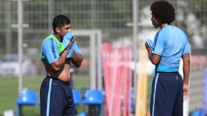 Эсекиэль Гарай, первая тренировка в «Зените»