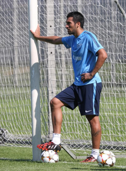 Эсекиэль Гарай, первая тренировка в «Зените»