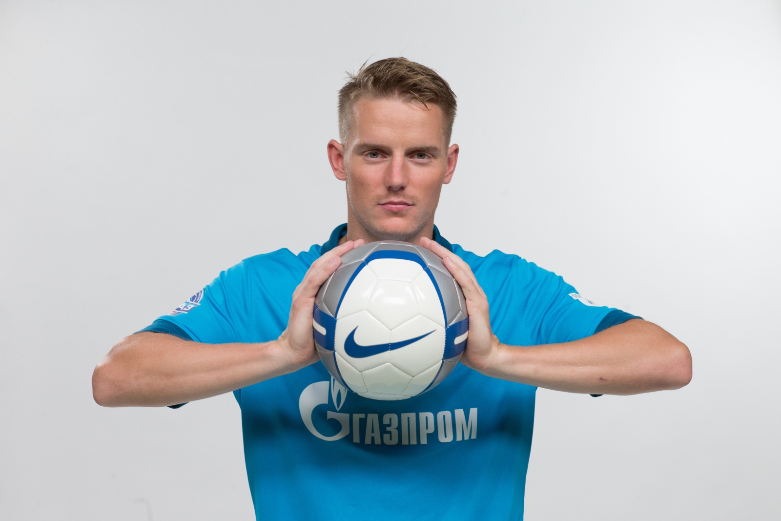 Фотосессия футболистов и тренеров основного состава ФК «Зенит» сезона 2014/2015