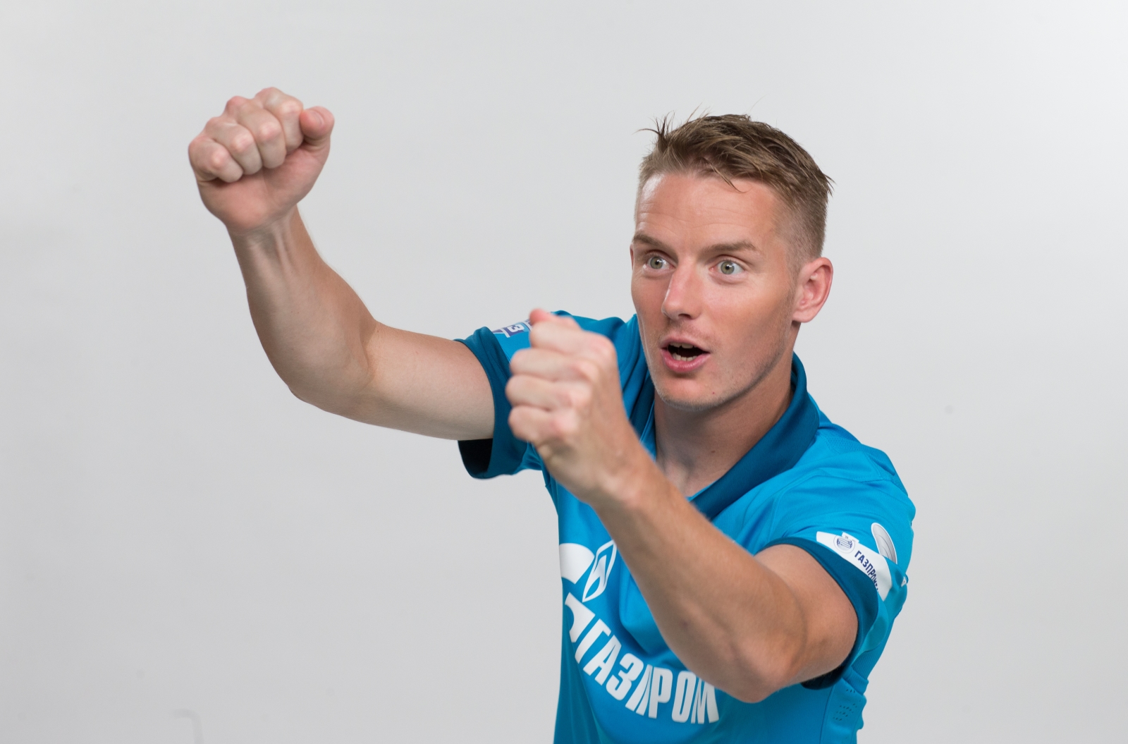 Фотосессия футболистов и тренеров основного состава ФК «Зенит» сезона 2014/2015