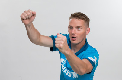 Фотосессия футболистов и тренеров основного состава ФК «Зенит» сезона 2014/2015