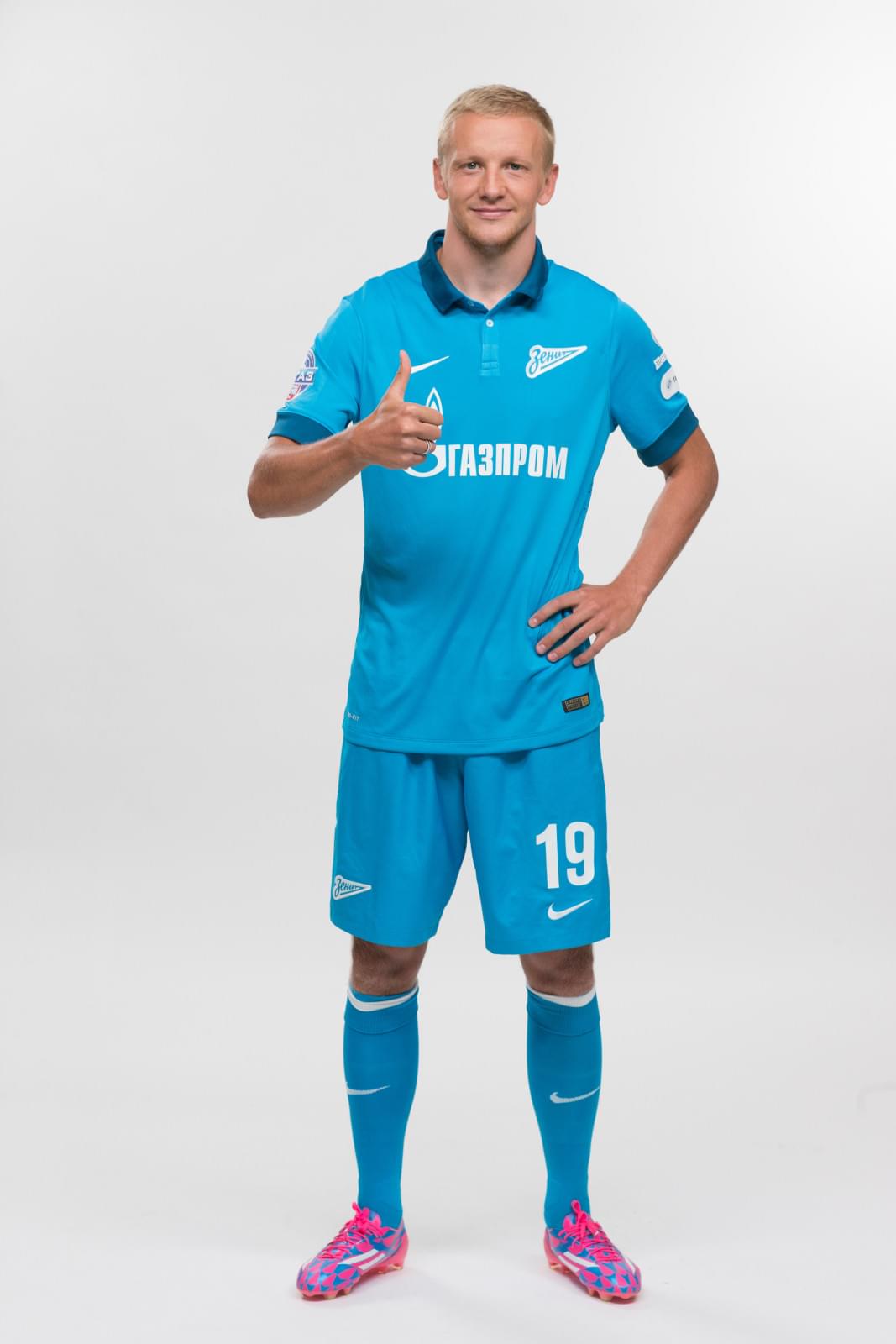 Фотосессия футболистов и тренеров основного состава ФК «Зенит» сезона 2014/2015