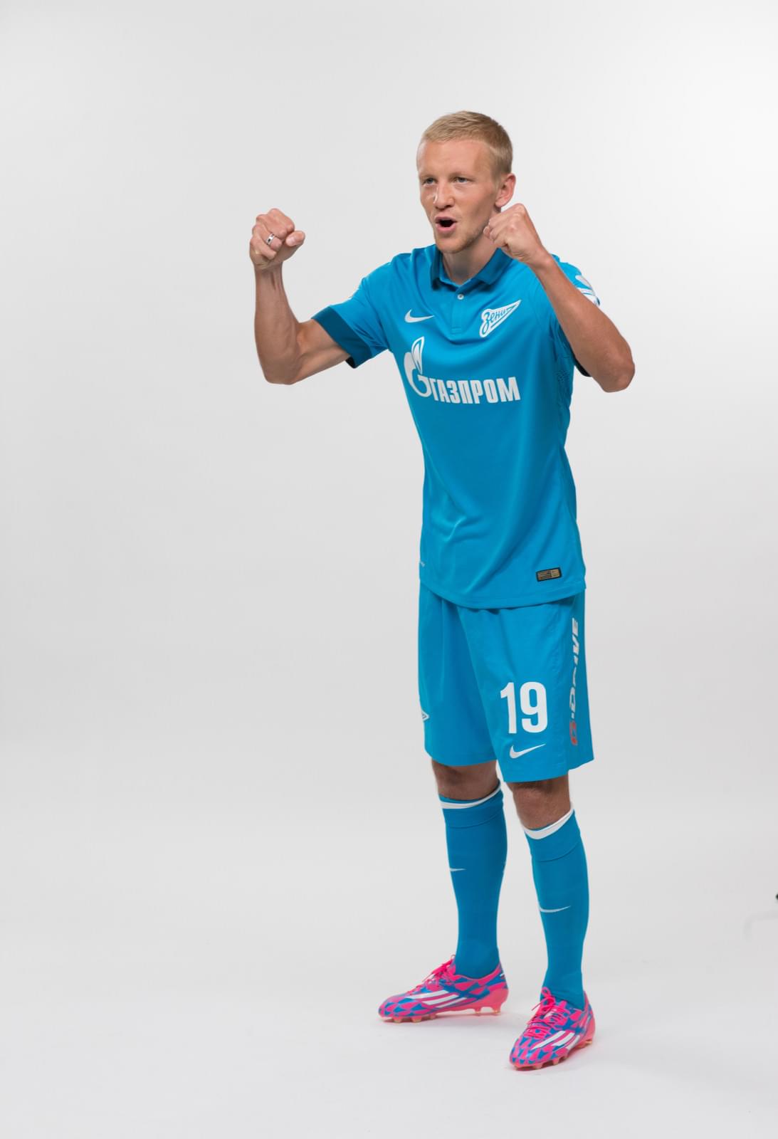 Фотосессия футболистов и тренеров основного состава ФК «Зенит» сезона 2014/2015