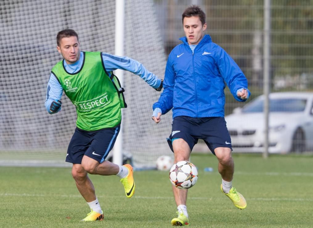 Открытая тренировка «Зенита» перед матчем Лиги чемпионов УЕФА, «Зенит» — «Монако»