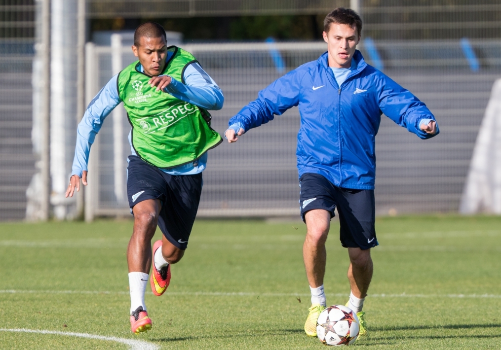 Открытая тренировка «Зенита» перед матчем Лиги чемпионов УЕФА, «Зенит» — «Монако»