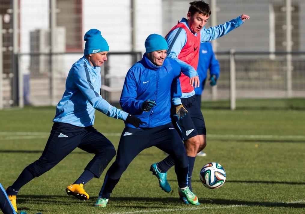 Открытая тренировка «Зенита» перед матчем с «Краснодаром»