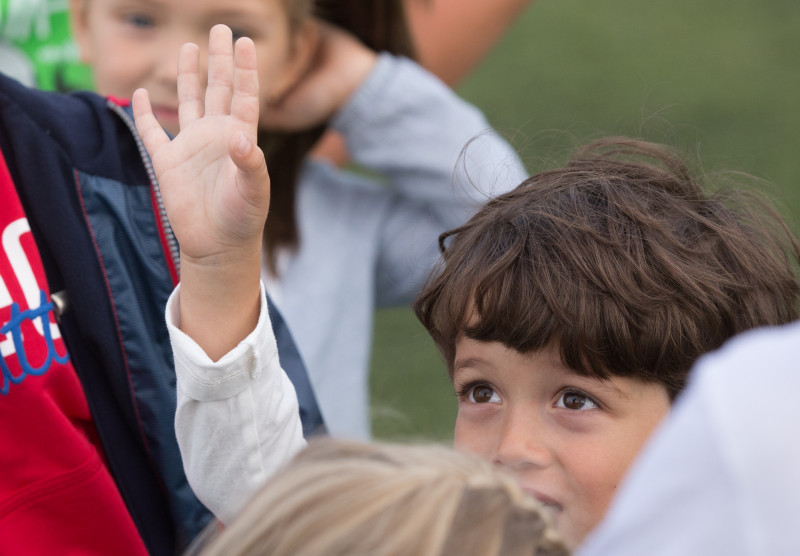 Дети из группы поддержки «Зенит Фан»