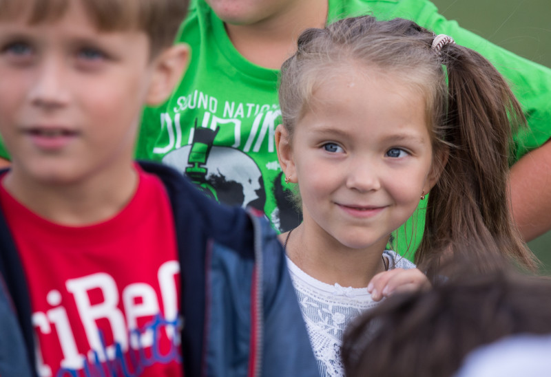 Дети из группы поддержки «Зенит Фан»