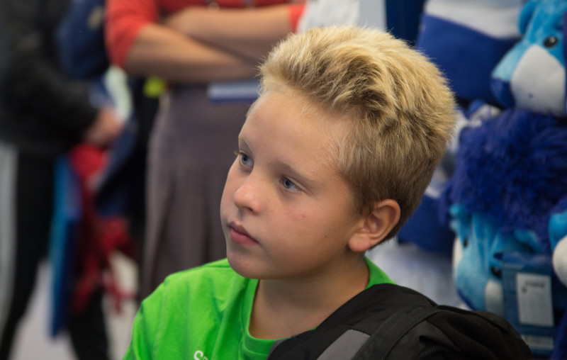 Дети из группы поддержки «Зенит Фан»