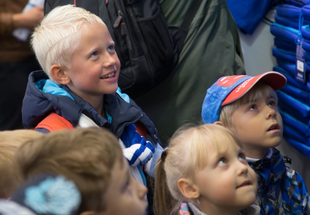 Дети из группы поддержки «Зенит Фан» на матче «Зенит» — «Динамо»