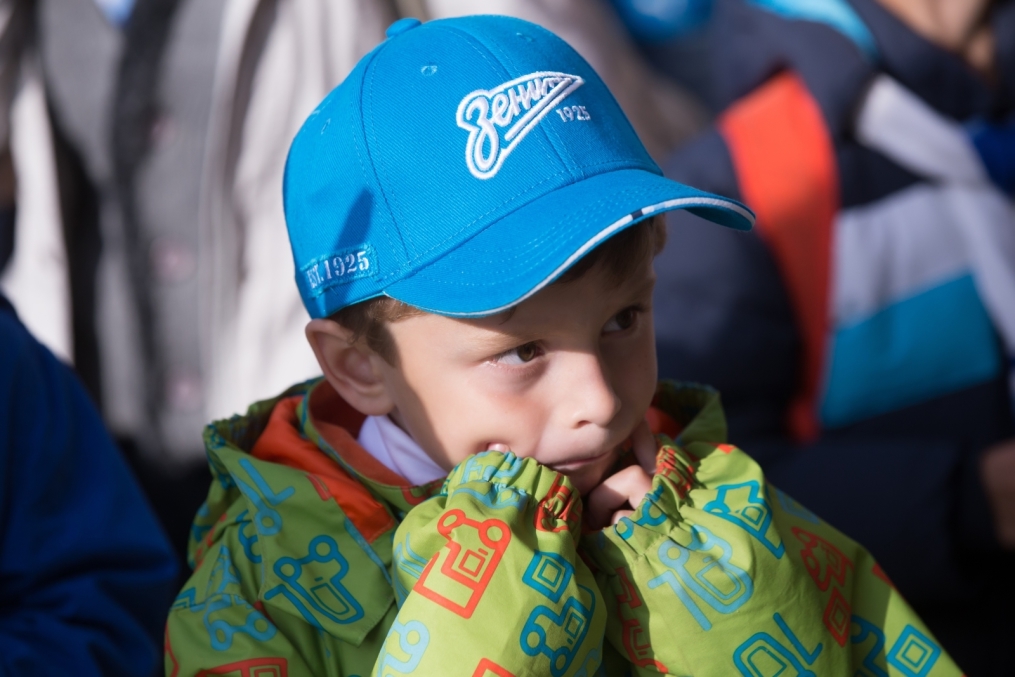 Дети из группы поддержки «Зенит Фан» на матче «Зенит» — «Динамо»
