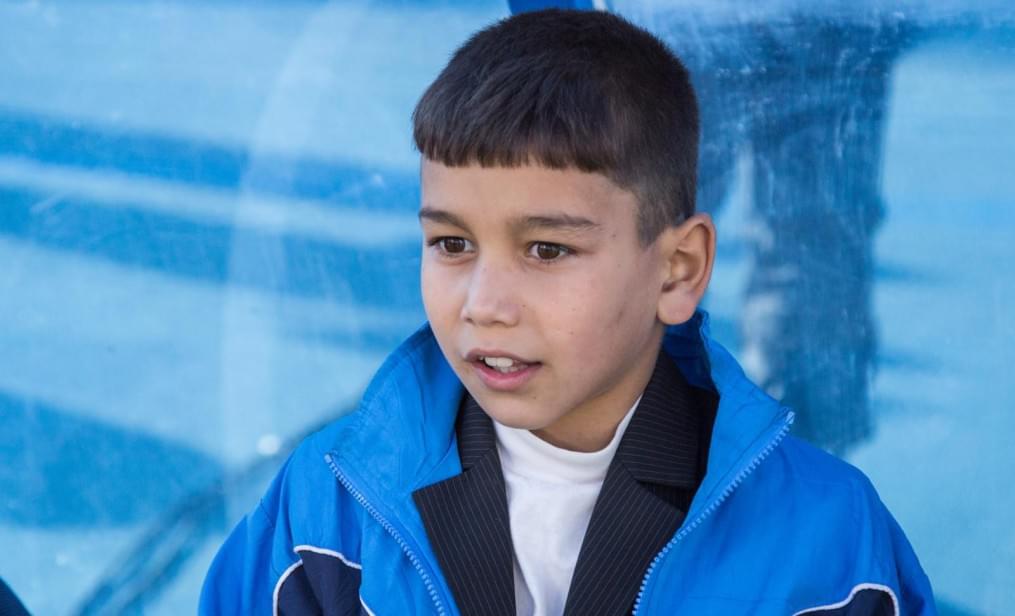 Слабовидящие дети вывели игроков «Зенита»  на матче  «Зенит» — «Спартак»