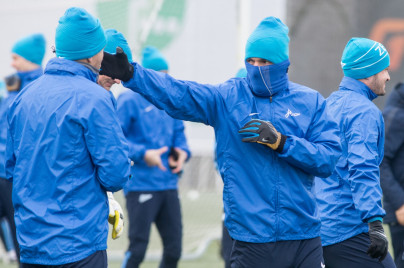 Тренировка  «Зенита» перед матчем «Зенит» — «Кубань»