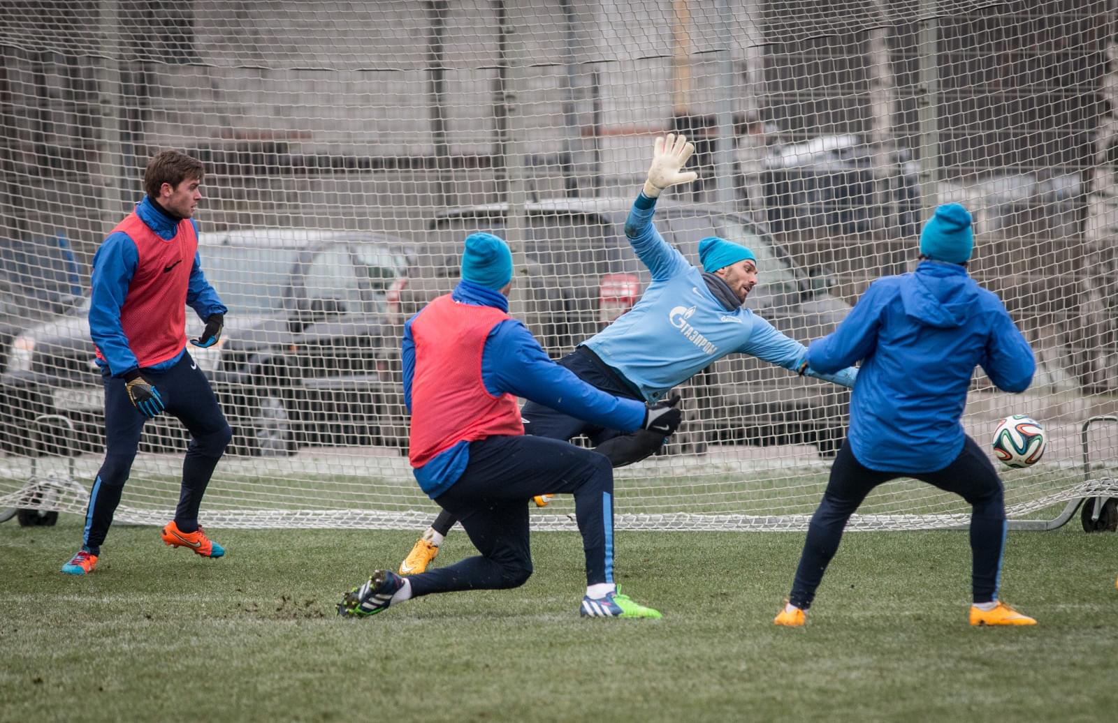 Тренировка  «Зенита» перед матчем «Зенит» — «Кубань»