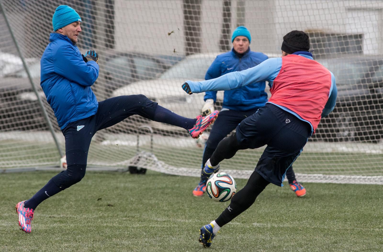 Тренировка  «Зенита» перед матчем «Зенит» — «Кубань»