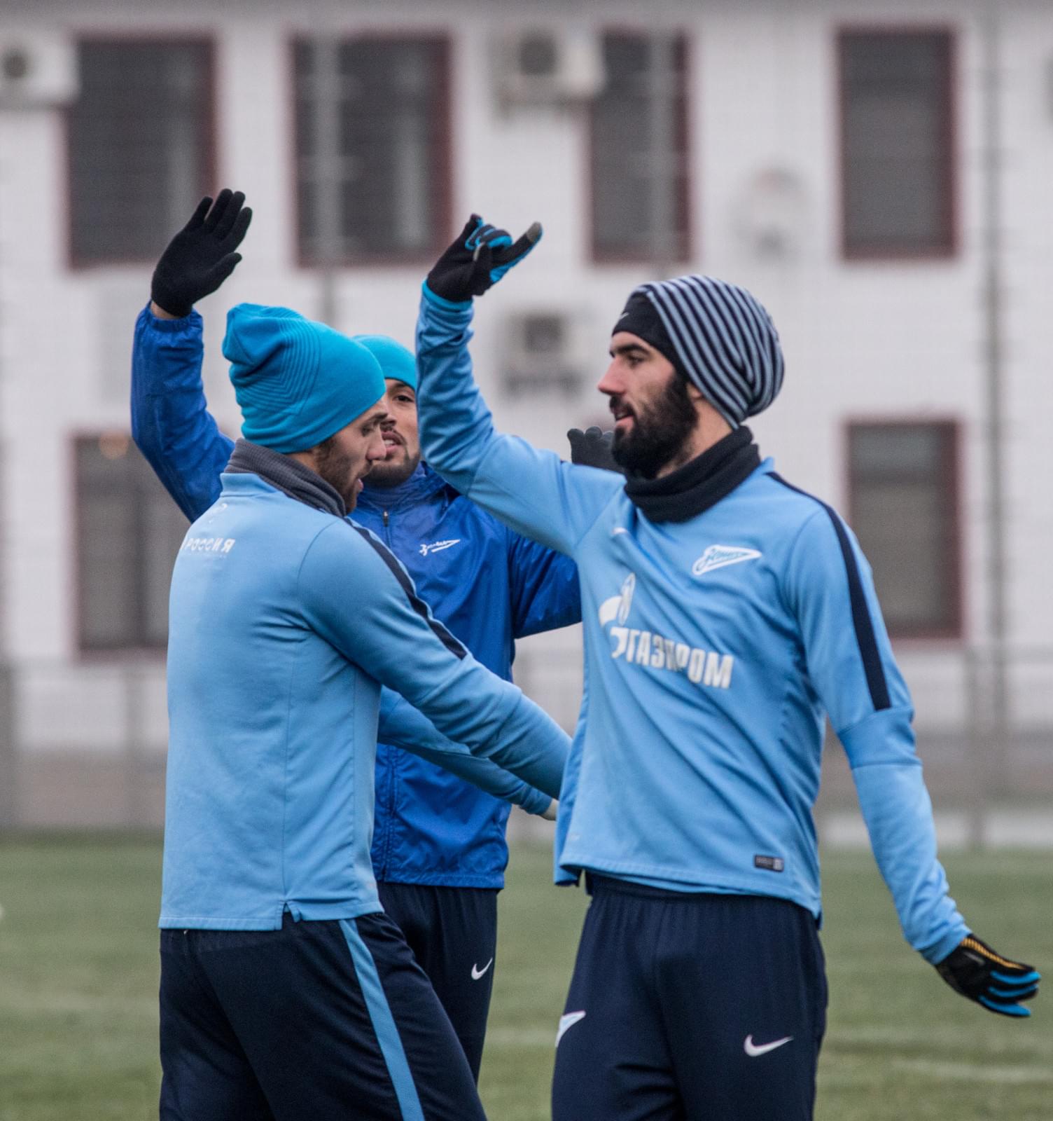 Тренировка  «Зенита» перед матчем «Зенит» — «Кубань»