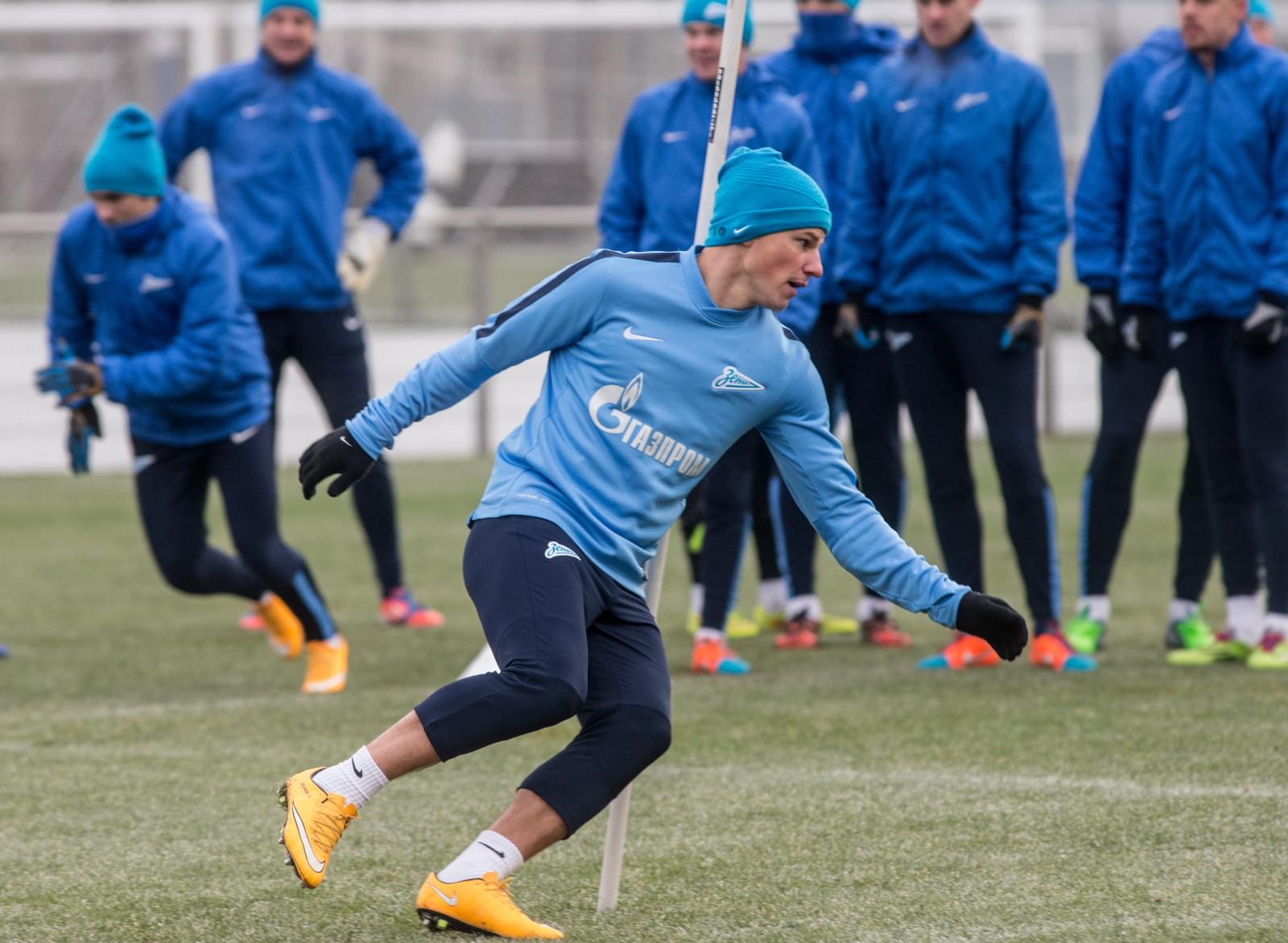 Тренировка  «Зенита» перед матчем «Зенит» — «Кубань»