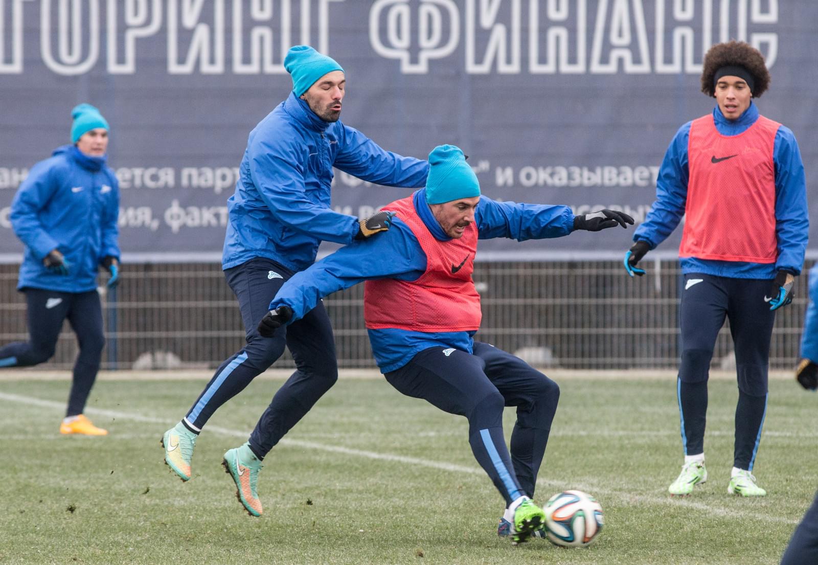 Тренировка  «Зенита» перед матчем «Зенит» — «Кубань»